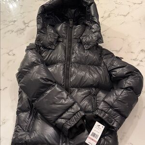 Parker Down Puffer Jacket in steel sz 12